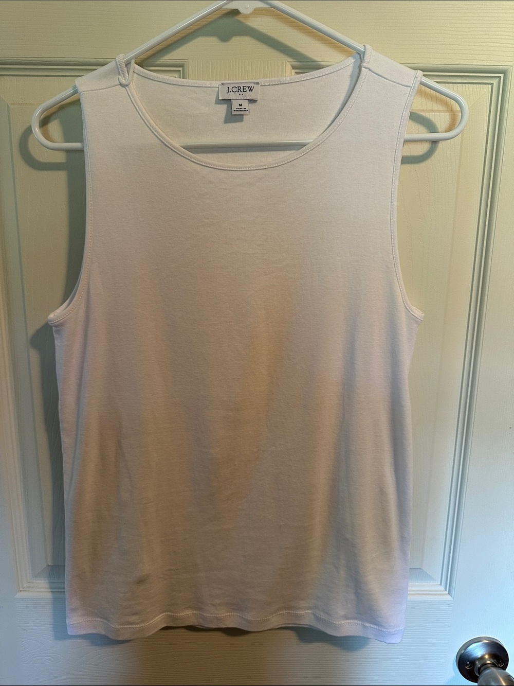 J. Crew Clean White Sleeveless Cotton Tank